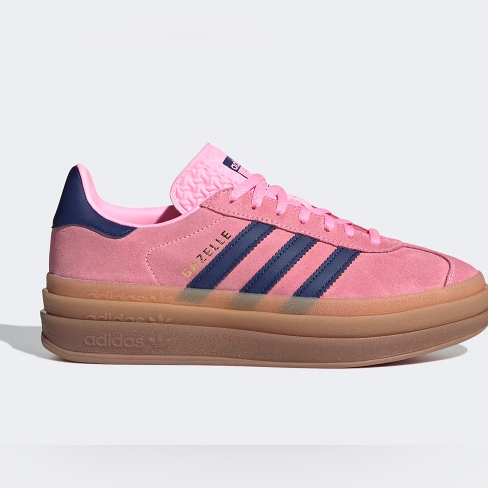 Adidas Gazelle Pink and Navy Sneakers